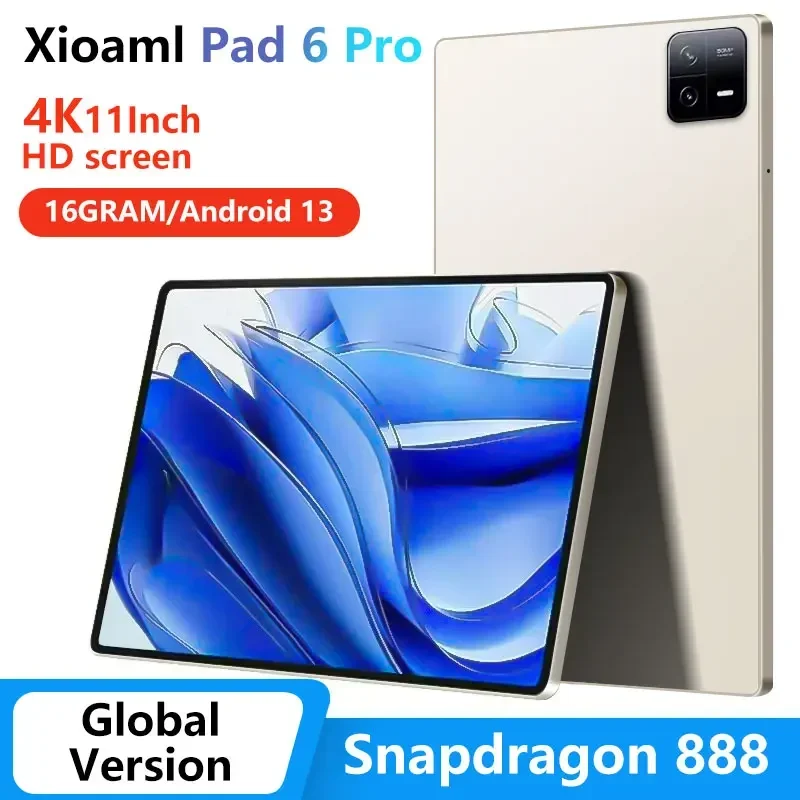 2023 Original Global Version Tablet Android 13.0 Snapdragon 888 Pad 6 Pro 16GB+512GB Xioami Tablet PC 5G Dual SIM Card HD 4K Mi
2023 Original Global Version Tablet Android 13.0 Snapdragon 888 Pad 6 Pro 16GB+512GB Xioami Tablet PC 5G Dual SIM Card HD 4K Mi