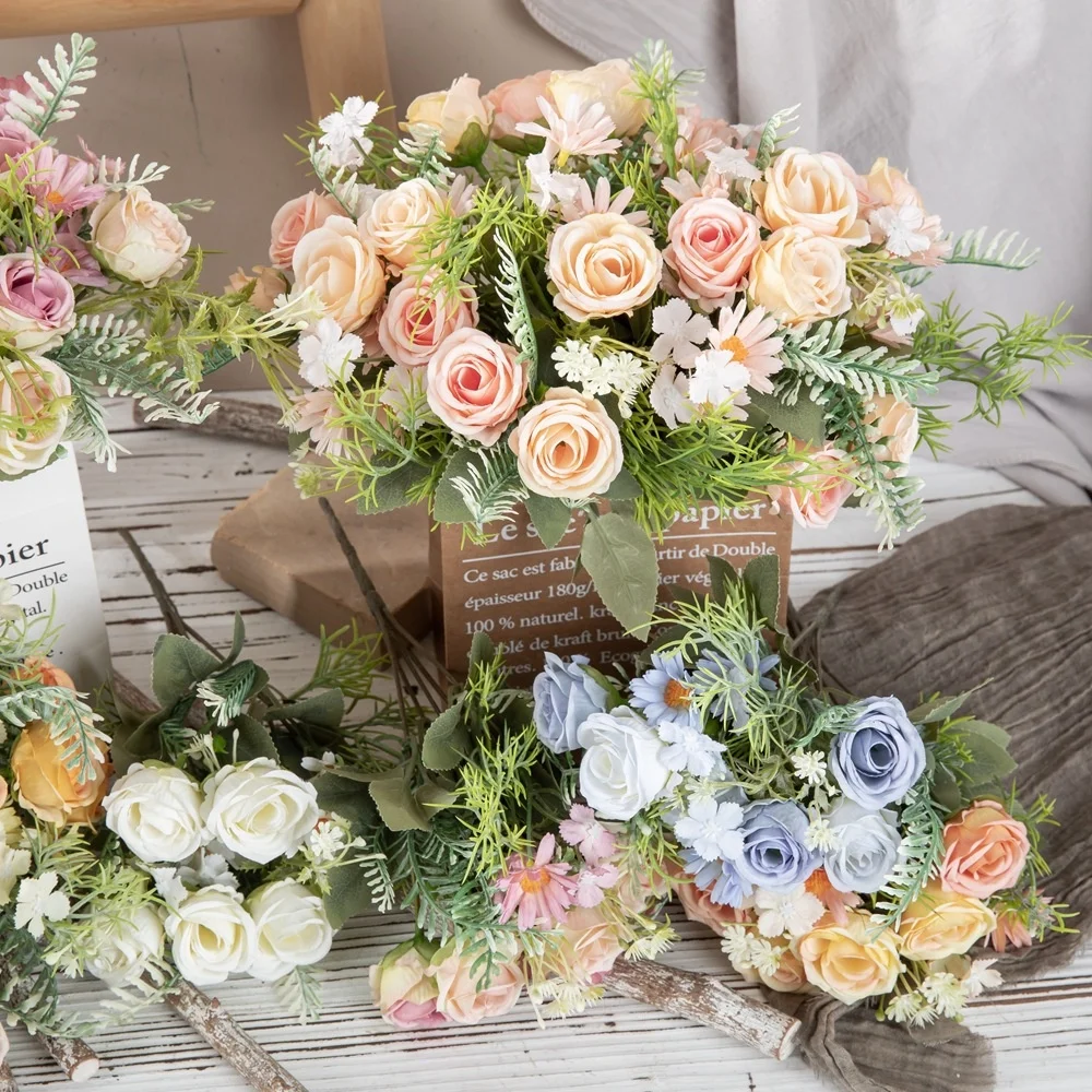 Rose Daisy Bundle INS Style Simulated Flower Home Decoration Artificial Flower MW66794
Rose Daisy Bundle INS Style Simulated Flower Home Decoration Artificial Flower MW66794