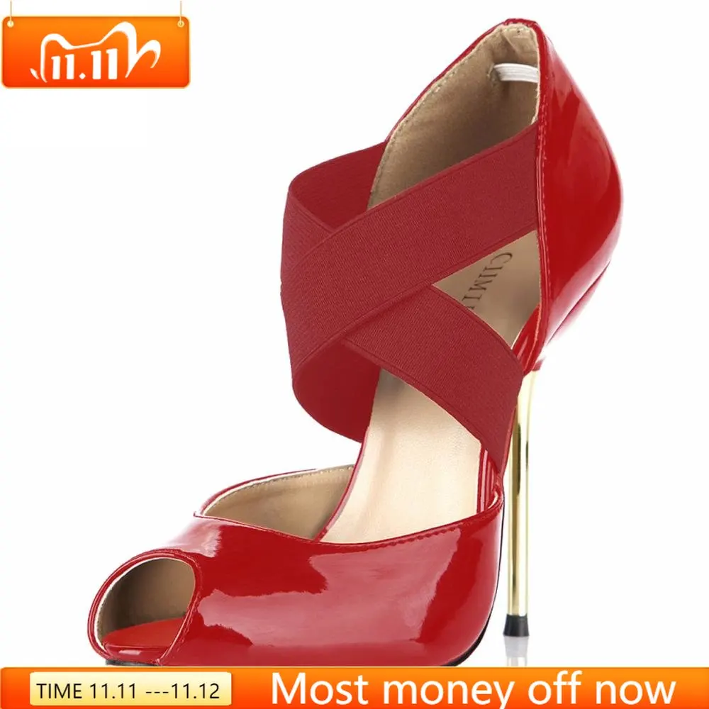CHMILE CHAU Black Sexy Dress Party Shoes Women Peep Toe Stiletto Metal High Heels Cross-Strap Ladies Pumps Zapatos Mujer 3845-d2
CHMILE CHAU Black Sexy Dress Party Shoes Women Peep Toe Stiletto Metal High Heels Cross-Strap Ladies Pumps Zapatos Mujer 3845-d2