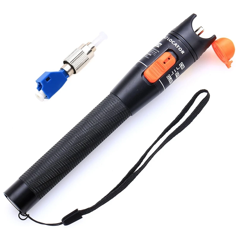 Fiber Visual Fault Locator 10MW, VFL Fiber Optic Cable Tester Red Light Pen Tester Adapt LC/FC/SC/ST Interface
Fiber Visual Fault Locator 10MW, VFL Fiber Optic Cable Tester Red Light Pen Tester Adapt LC/FC/SC/ST Interface