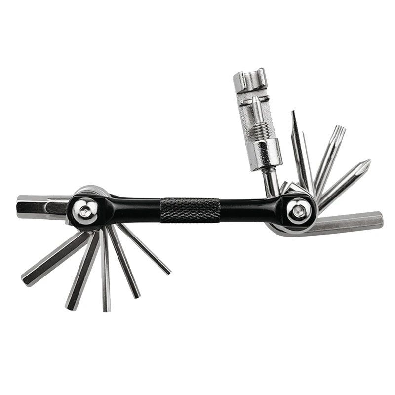 For BIKERSAY 1 Piece Bicycle Repairing Tool Kits Wrench Screwdriver Chain Hex Spoke Mountain Cycling Tools Black
For BIKERSAY 1 Piece Bicycle Repairing Tool Kits Wrench Screwdriver Chain Hex Spoke Mountain Cycling Tools Black