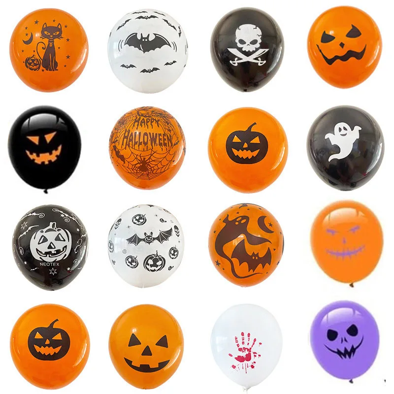 100pcs Halloween Balloons Party Decoration Set Pumpkin Man Skeleton Ghost Thickened Ghost Festival Queue Ballons Latex Baloons
100pcs Halloween Balloons Party Decoration Set Pumpkin Man Skeleton Ghost Thickened Ghost Festival Queue Ballons Latex Baloons