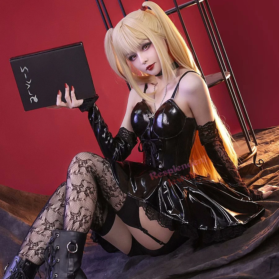 Death Note Misa Cosplay Costume Sexy Women Female Dress Garter Socks Anime Golden Wig Halloween Carnival Party Clothing Set
Death Note Misa Cosplay Costume Sexy Women Female Dress Garter Socks Anime Golden Wig Halloween Carnival Party Clothing Set