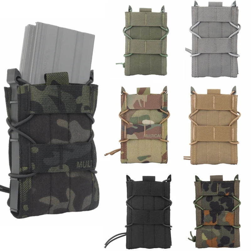 

Tactical Molle 5.56mm Magazine Pouch Holster Universal M4 M16 AR15 AK 7.62mm Rifle Mag Case Waist Pouch Bag Hunting Accessories