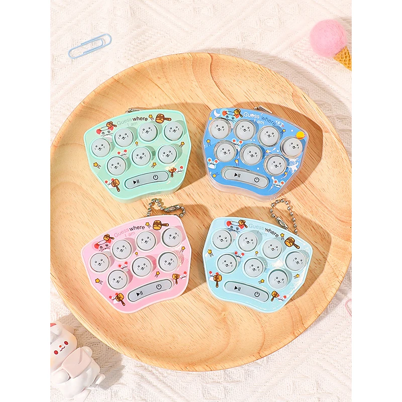Fun Mini Palm Hit Ground Mouse Toy Game Machine Key Fob Cute Cartoon Creative Feature Gift Pendant Children Kids Gift 
Fun Mini Palm Hit Ground Mouse Toy Game Machine Key Fob Cute Cartoon Creative Feature Gift Pendant Children Kids Gift