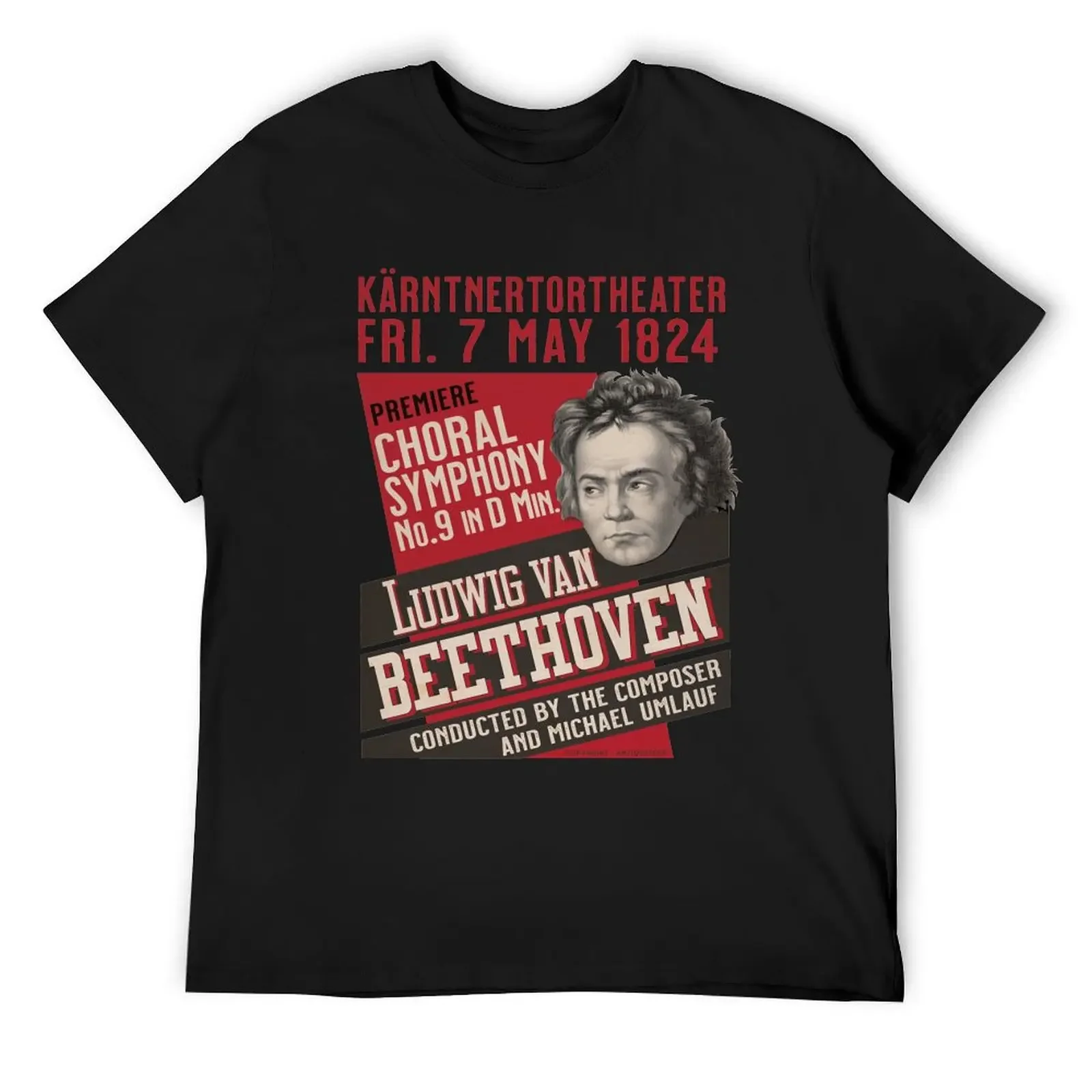 Плакат Beethoven NINTH SYMPHONY Premiere/1824 заготовки для футболок одежда больших размеров