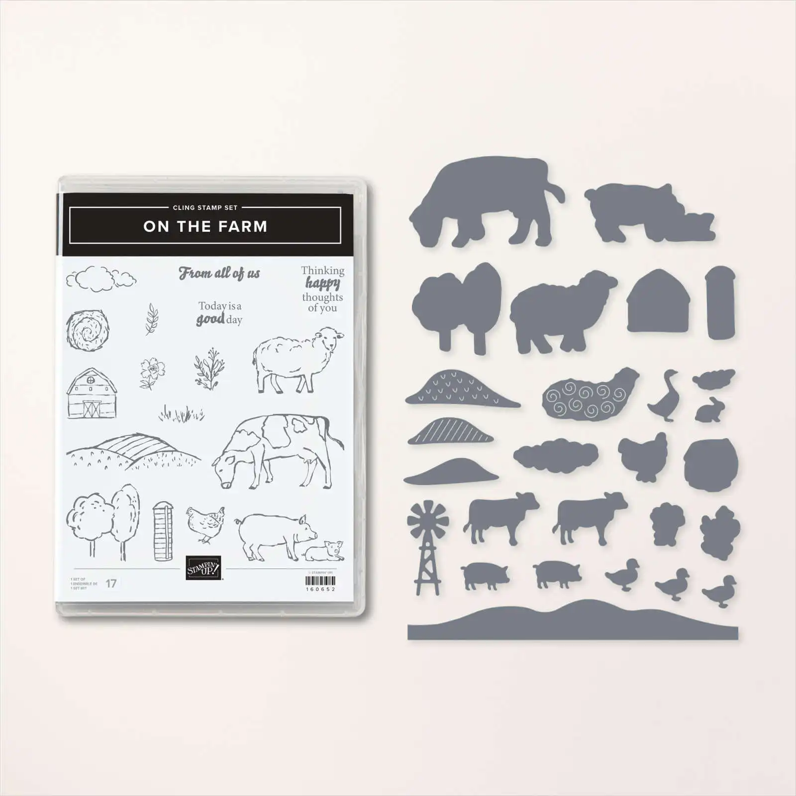

2023 New Arrivals On The Farm Metal Cutting Dies Clear Stamp DIY Scrapbooking Card Paper Greeting Cards Handmade Album Sheets