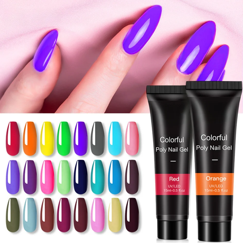 Solid Color Crystal Extension Adhesive Tube 15ML Paperless Nail Fast Liquid UV Seven Colors Available
Solid Color Crystal Extension Adhesive Tube 15ML Paperless Nail Fast Liquid UV Seven Colors Available