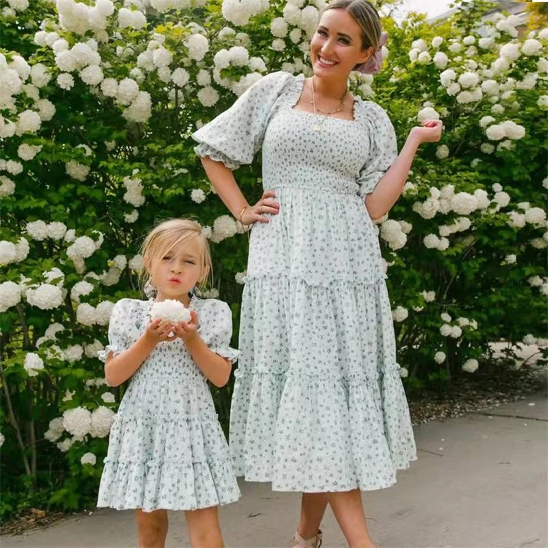 Family Set Square Neck Mother Daughter Matching Dresses Flower Mommy and Me Clothes Puff Sleeve Mom Mum & Baby Women Girls Dress
Family Set Square Neck Mother Daughter Matching Dresses Flower Mommy and Me Clothes Puff Sleeve Mom Mum & Baby Women Girls Dress