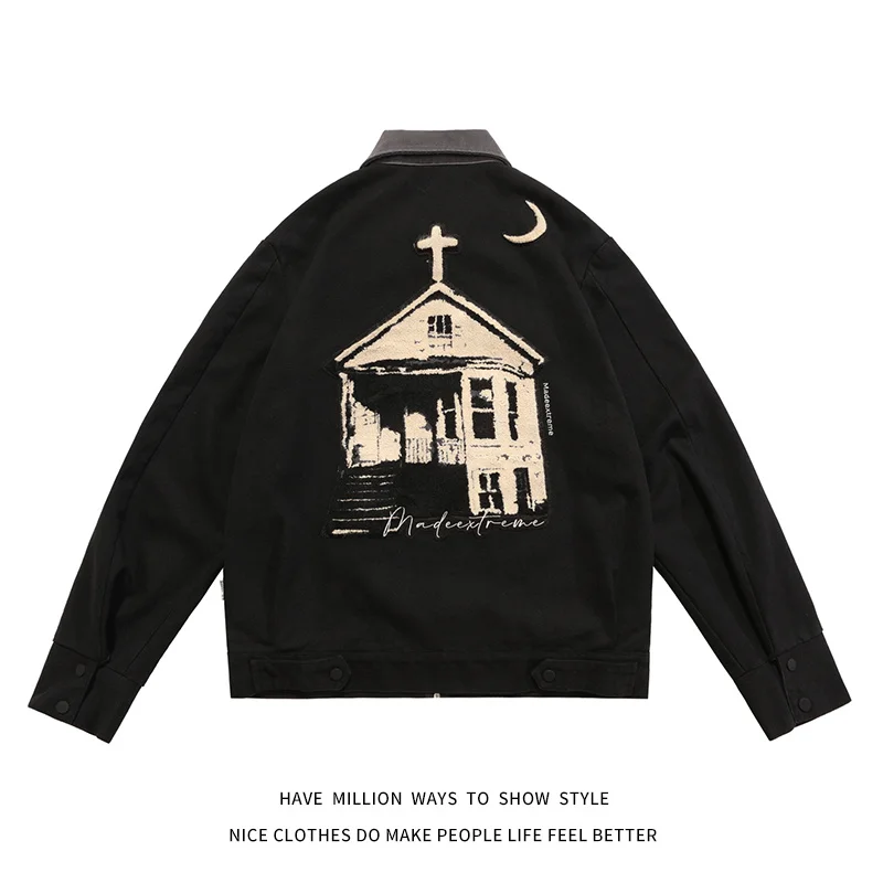 Church Streetwear Arrival High Furry Embroidery New Simple Men Coaches Bomber Jacket Unisex Women Casual Coat Windbreaker Chic
Church Streetwear Arrival High Furry Embroidery New Simple Men Coaches Bomber Jacket Unisex Women Casual Coat Windbreaker Chic