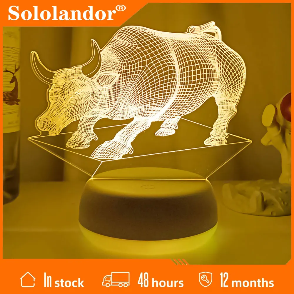 New 3d Led Light Night Creative Strong Bull Kids Table Lamps Hologram Illusion Bedroom Living Room 7 Colors Usb Led Light Lamps
New 3d Led Light Night Creative Strong Bull Kids Table Lamps Hologram Illusion Bedroom Living Room 7 Colors Usb Led Light Lamps