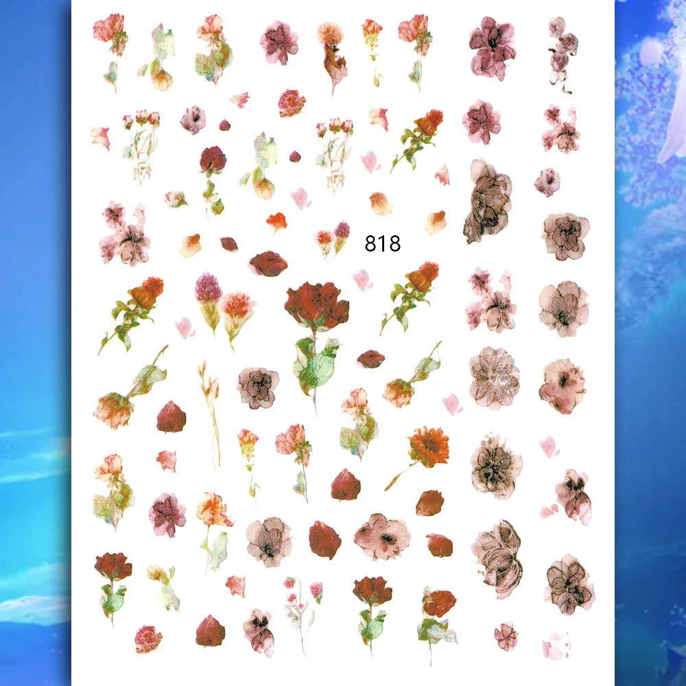 10PCS Plant Chrysanthemum Nail Art Stickers Sunflower Petals Nail Art Decorative Decals 3D Adhesive Colorful Retro Nail Slider
10PCS Plant Chrysanthemum Nail Art Stickers Sunflower Petals Nail Art Decorative Decals 3D Adhesive Colorful Retro Nail Slider