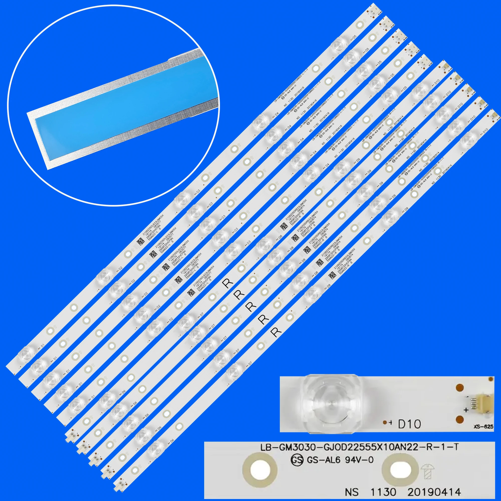 Лента светодиодной подсветки для LG 55PUS7304
Лента светодиодной подсветки для LG 55PUS7304