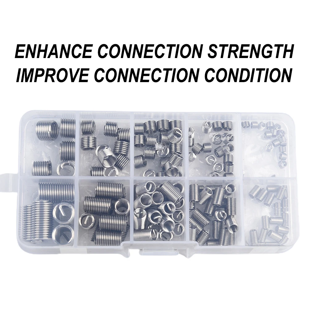 Brand New Threaded Inserts Thread Repair 150pcs 304 Stainless Steel Car Parts Threaded Inserts Avoid Workpiece Loss
Brand New Threaded Inserts Thread Repair 150pcs 304 Stainless Steel Car Parts Threaded Inserts Avoid Workpiece Loss