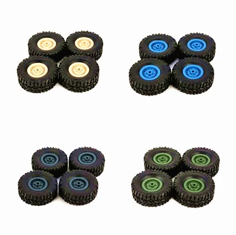 4pcs Rubber Wheel Rim Tire Tyre for RC 1/16 Climbing Crawler Car WPL B-1/B-24/C-14/C-24/B-16 Truck Part Spare Part Accessories
4pcs Rubber Wheel Rim Tire Tyre for RC 1/16 Climbing Crawler Car WPL B-1/B-24/C-14/C-24/B-16 Truck Part Spare Part Accessories