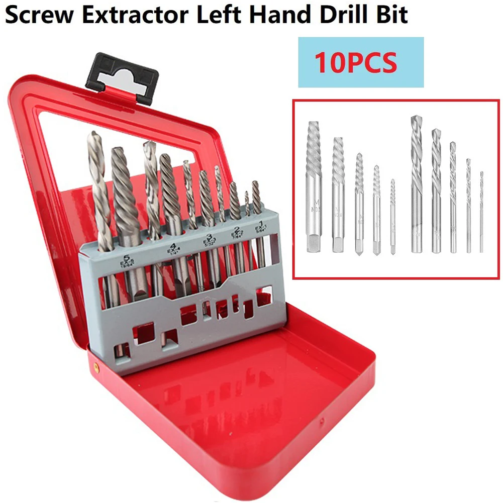 Left Hand Drill Bits Screw Bolt Remover Extractor Tools For Broken Bolt Damaged Screw Extractor Drill Bit Guide Set Broken Bolt
Left Hand Drill Bits Screw Bolt Remover Extractor Tools For Broken Bolt Damaged Screw Extractor Drill Bit Guide Set Broken Bolt