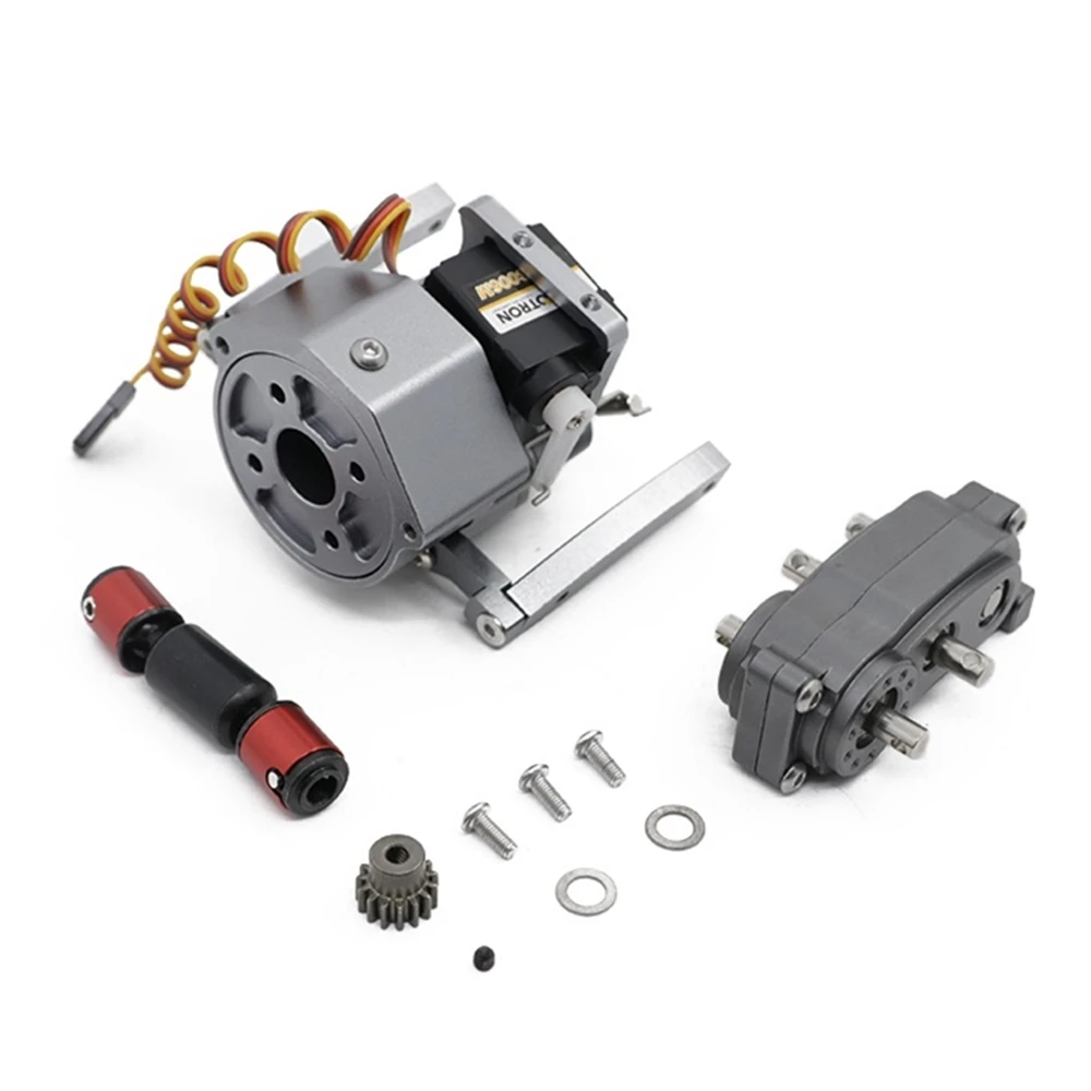 Front Motor Prefixal Shiftable Gearbox Transfer Case Set for 1/10 RC Crawler Car Axial SCX10 & SCX10 II Upgrade Parts 3
Front Motor Prefixal Shiftable Gearbox Transfer Case Set for 1/10 RC Crawler Car Axial SCX10 & SCX10 II Upgrade Parts 3