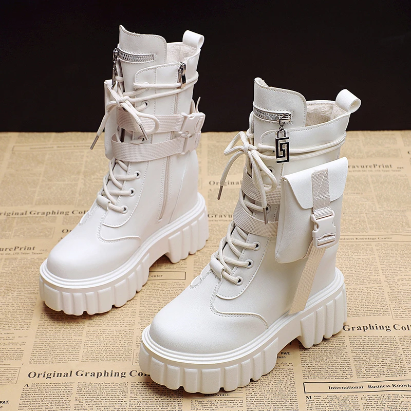 2022 Autumn New Lace-up Zipper Buckle Pocket Decoration Women's Ankle Boots Round Head Fashion Platfrom Women's Casual Boots
2022 Autumn New Lace-up Zipper Buckle Pocket Decoration Women's Ankle Boots Round Head Fashion Platfrom Women's Casual Boots