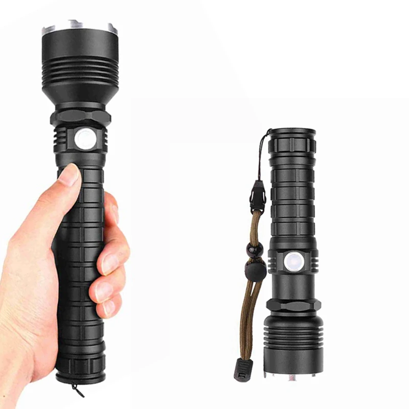 1 Pcs Black Powerful LED Flashlight Use XHP Lamp Beads 5 Lighting Mode Supports Zoom Lighting Distance Is Greater Than 500M
1 Pcs Black Powerful LED Flashlight Use XHP Lamp Beads 5 Lighting Mode Supports Zoom Lighting Distance Is Greater Than 500M