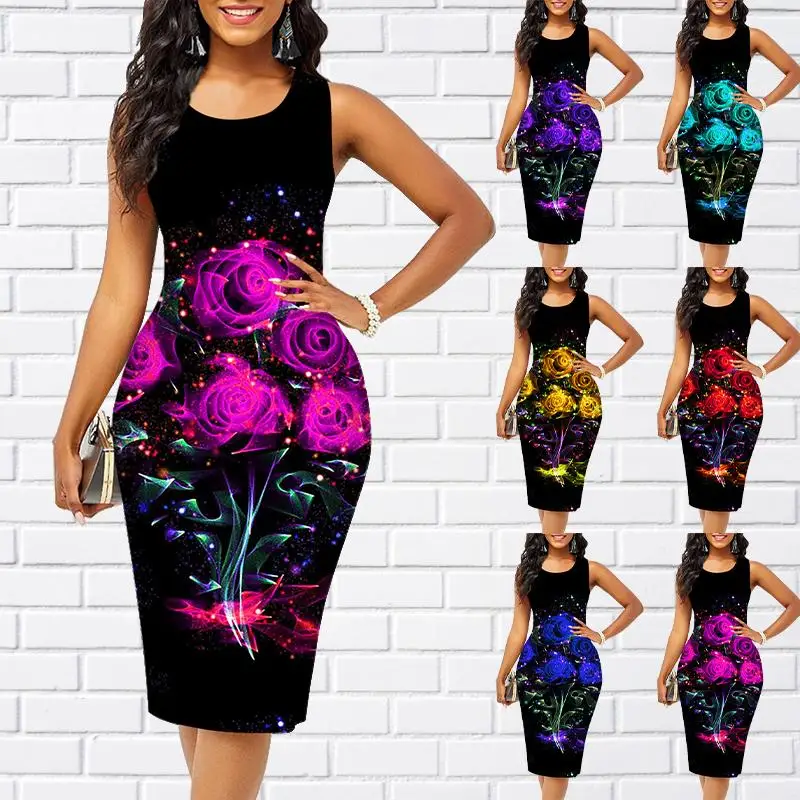 Plus Size Women's Sling Summer 3d Print Dresses Tight Sleeveless Slim Fit Sexy Fashion Female Top Clothing 2023 For Girl
Plus Size Women's Sling Summer 3d Print Dresses Tight Sleeveless Slim Fit Sexy Fashion Female Top Clothing 2023 For Girl