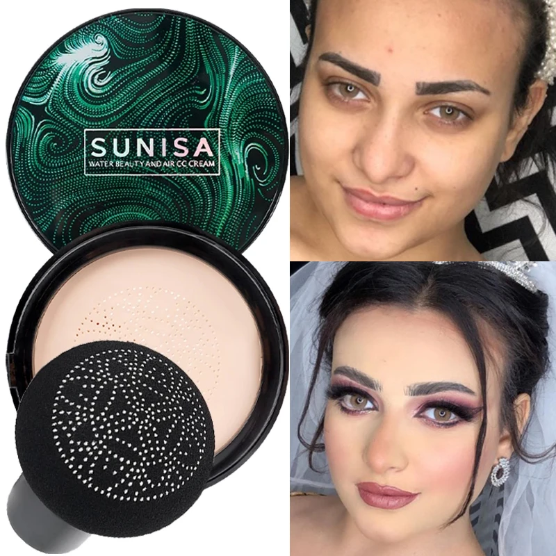 1PC BB Air Cushion Foundation Mushroom Head CC Cream Concealer Whitening Makeup Cosmetic Waterproof Brighten Face Base Tone
1PC BB Air Cushion Foundation Mushroom Head CC Cream Concealer Whitening Makeup Cosmetic Waterproof Brighten Face Base Tone