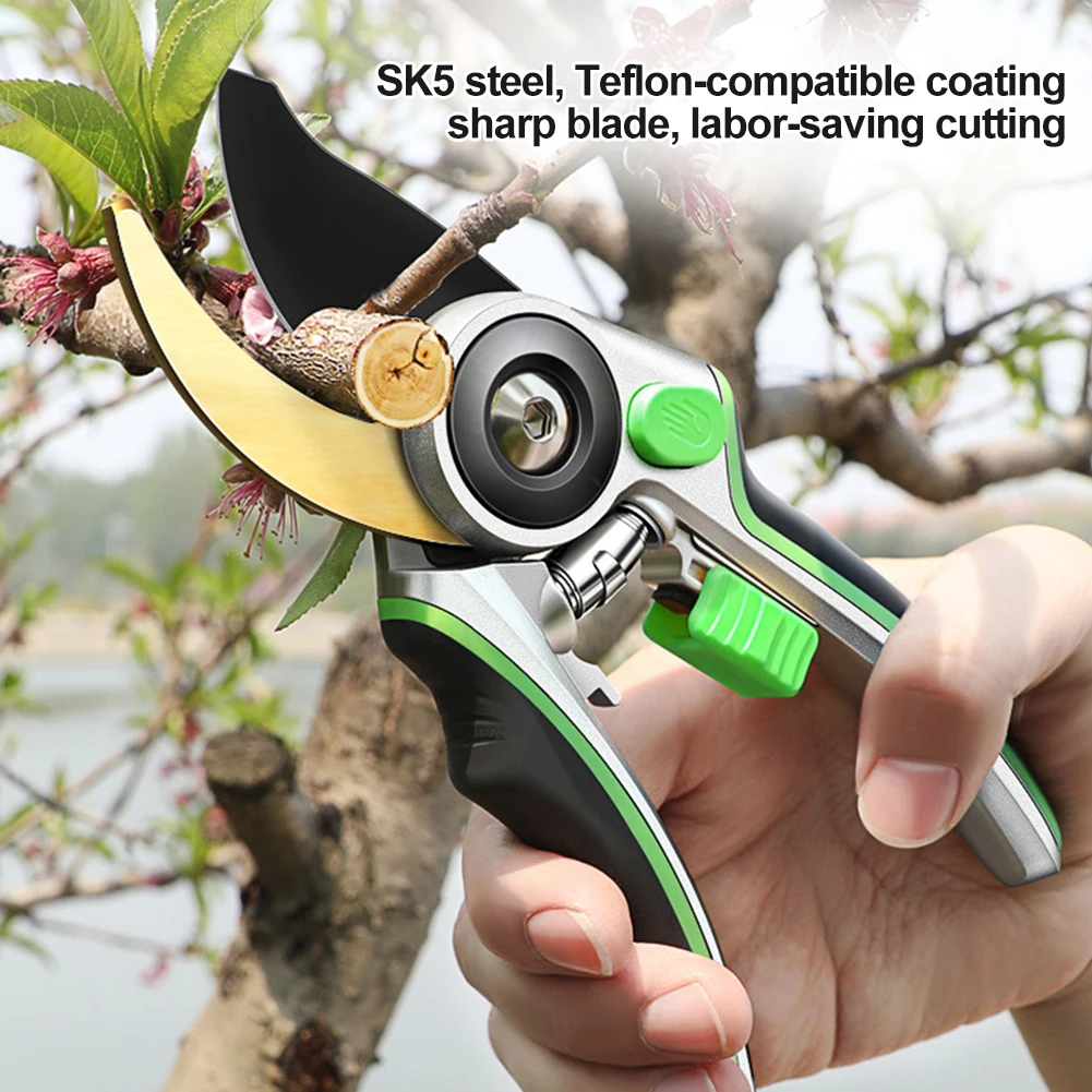 Pruning Shears Sharp Labor-Saving Hand Pruner Adjustable Garden Scissors with Safety Lock Fruit Branch Clipper Trimmer
Pruning Shears Sharp Labor-Saving Hand Pruner Adjustable Garden Scissors with Safety Lock Fruit Branch Clipper Trimmer