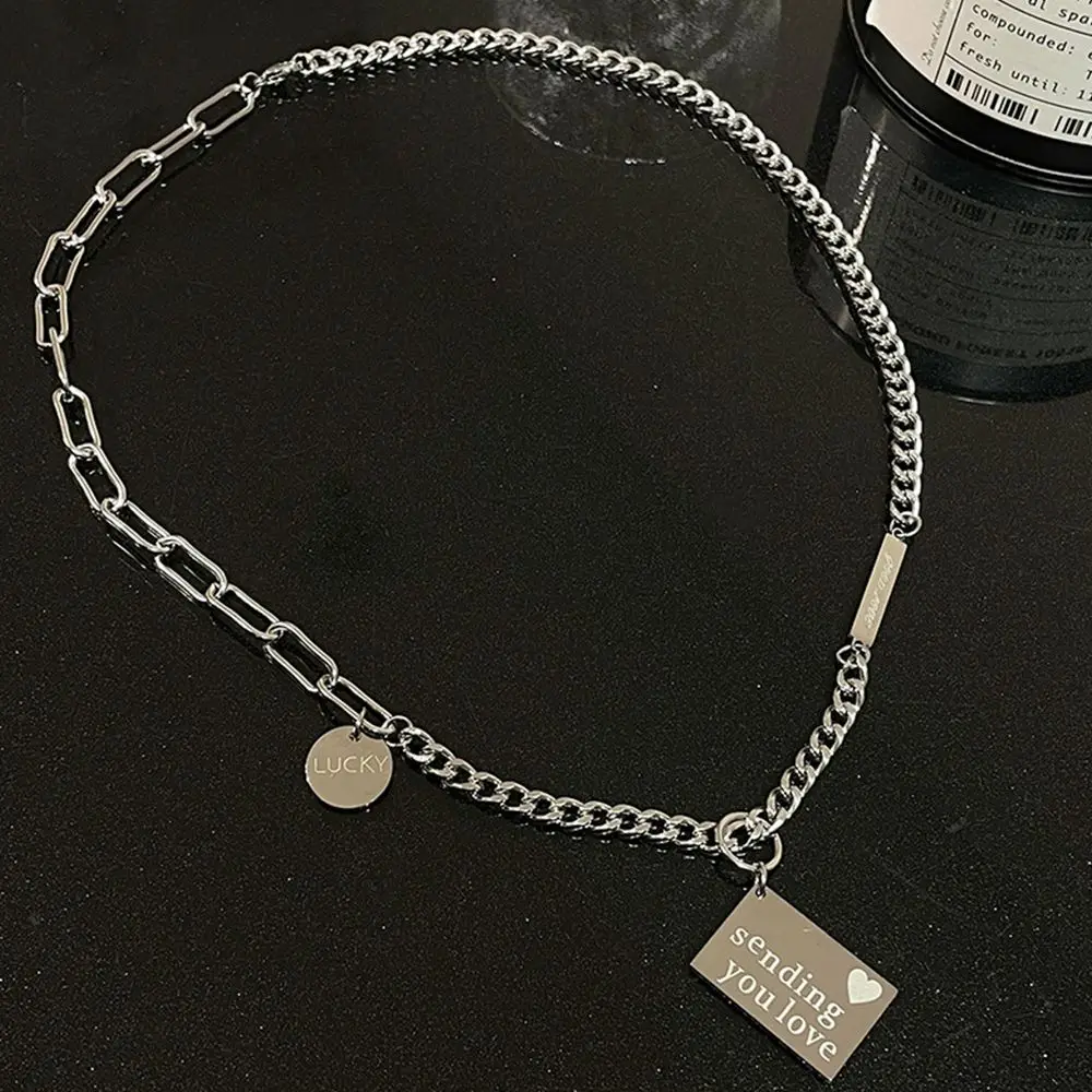 Patchwork Chain Titanium Steel Women Sweater Chain Korean Style Necklace Men Necklace Jewelry Accessories Punk Choker
Patchwork Chain Titanium Steel Women Sweater Chain Korean Style Necklace Men Necklace Jewelry Accessories Punk Choker