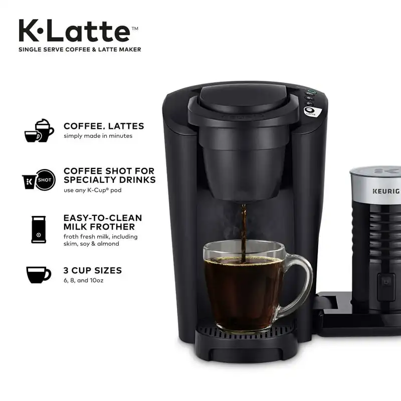 Sleek Stylish Delicious Deliciously Sleek, Stylish Black Single-Serve K-Cup Coffee & Latte Maker - Enjoy the Perfect Cup Every T
Sleek Stylish Delicious Deliciously Sleek, Stylish Black Single-Serve K-Cup Coffee & Latte Maker - Enjoy the Perfect Cup Every T