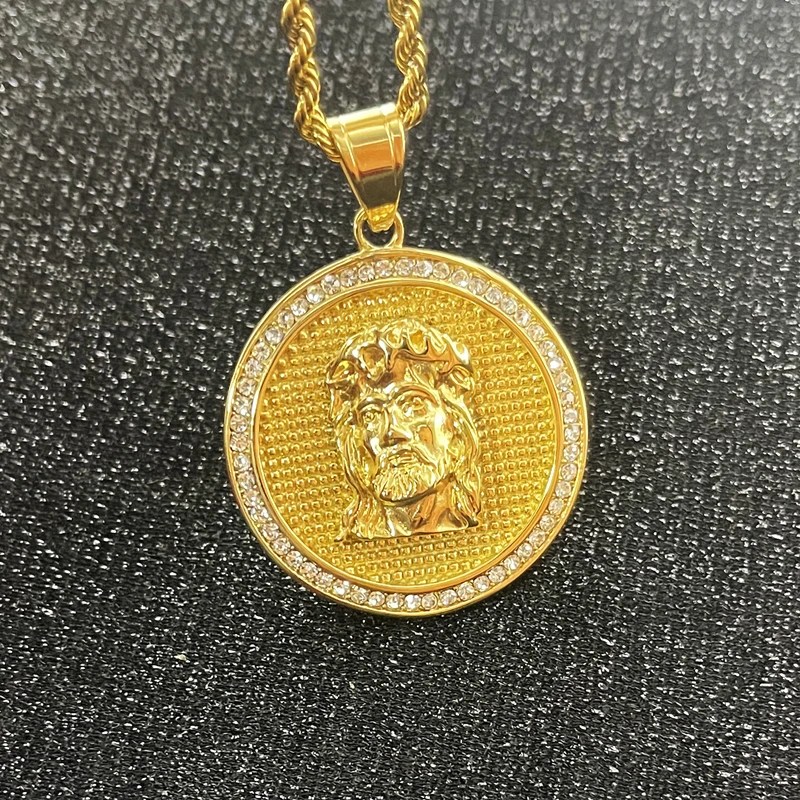 Мужская круглая подвеска с Иисусом из нержавеющей стали, длинная цепочка, цвет золото, яркая Мужская религиозная бижутерия, Прямая поставка
Мужская круглая подвеска с Иисусом из нержавеющей стали, длинная цепочка, цвет золото, яркая Мужская религиозная бижутерия, Прямая поставка