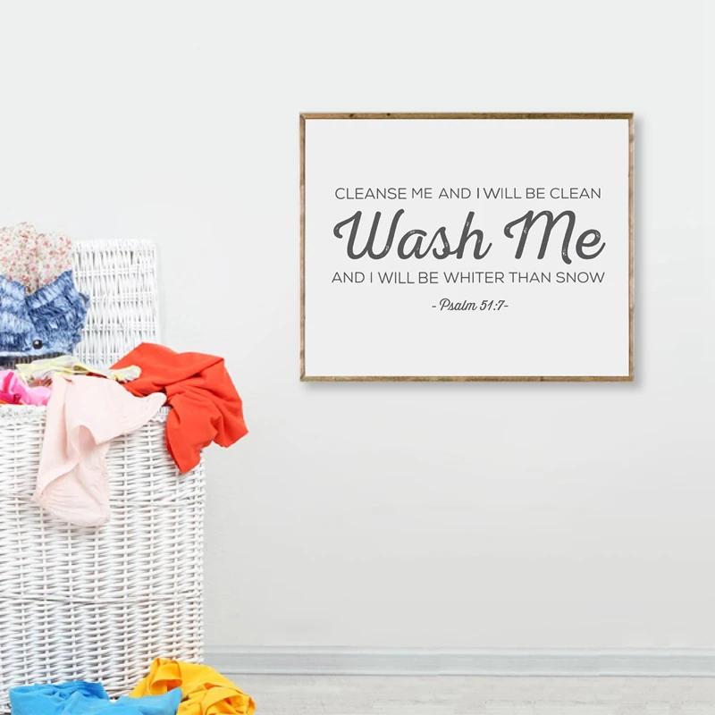 Laundry Wall Art Bible Verse Print Wall Pictures Scripture Poster Canvas Painting Laundry Room Decoration
Laundry Wall Art Bible Verse Print Wall Pictures Scripture Poster Canvas Painting Laundry Room Decoration