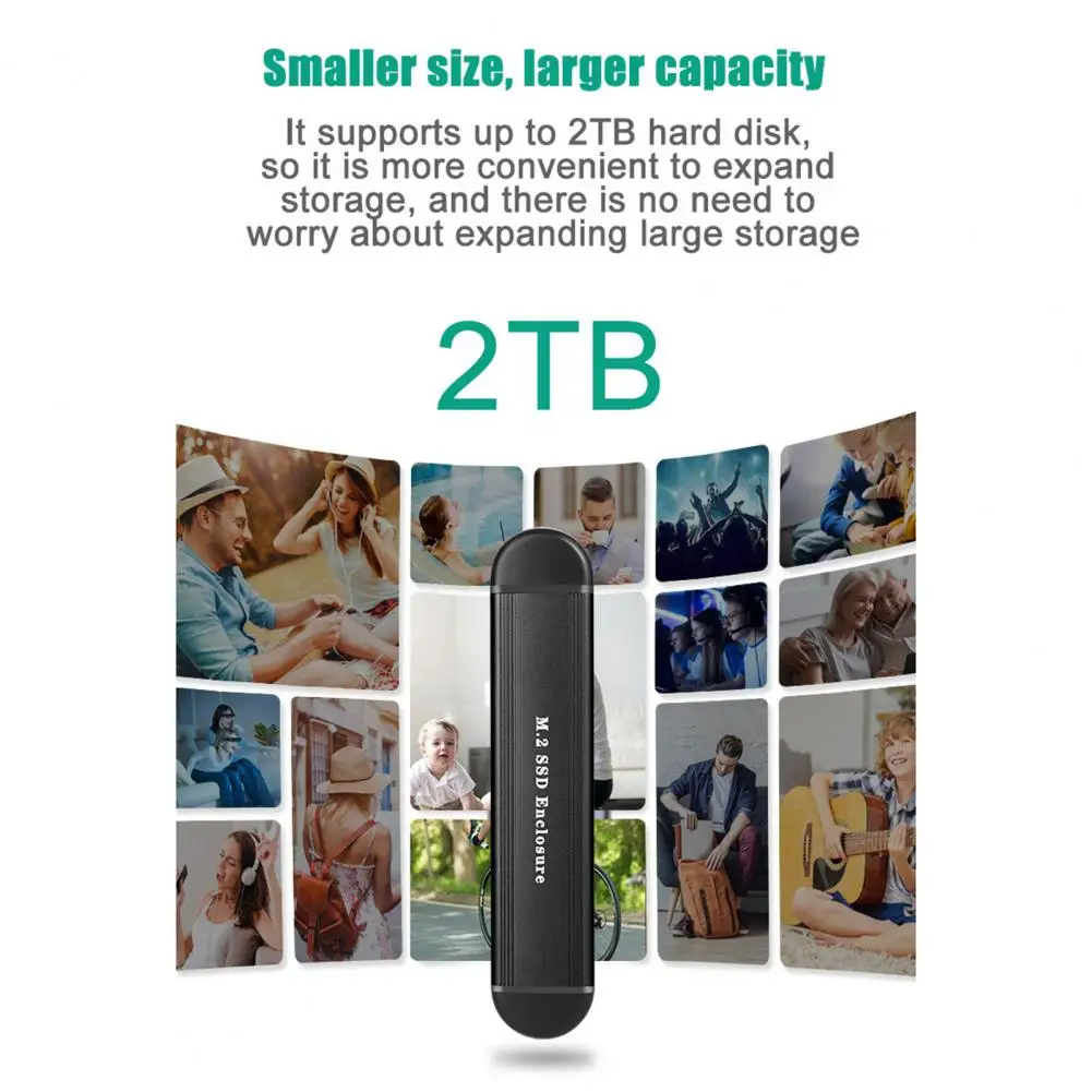 SSD Enclosure Solid Easy Installation Plug Play M.2 NVMe/SATA Type-C/USB3.1 Solid State Drive Enclosure for Office
SSD Enclosure Solid Easy Installation Plug Play M.2 NVMe/SATA Type-C/USB3.1 Solid State Drive Enclosure for Office