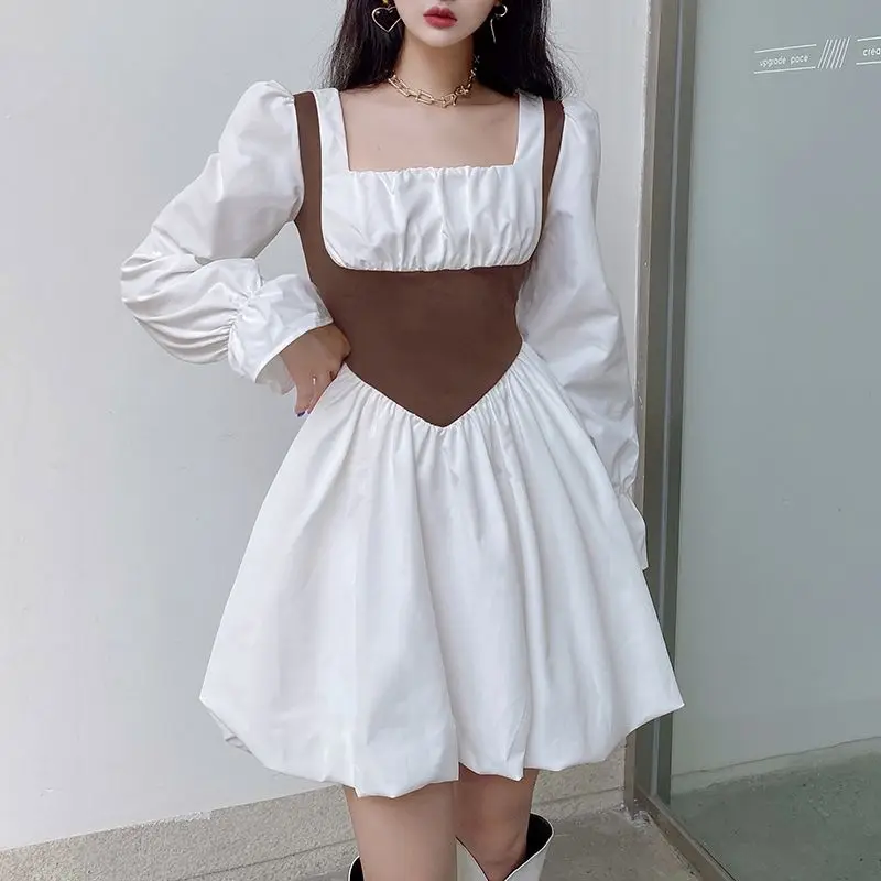 Women's Summer Dress Square Collar A-LINE Retro Temperament Waist Elegant Dress Puff Sleeve Preppy Style Above Knee, Mini
Women's Summer Dress Square Collar A-LINE Retro Temperament Waist Elegant Dress Puff Sleeve Preppy Style Above Knee, Mini