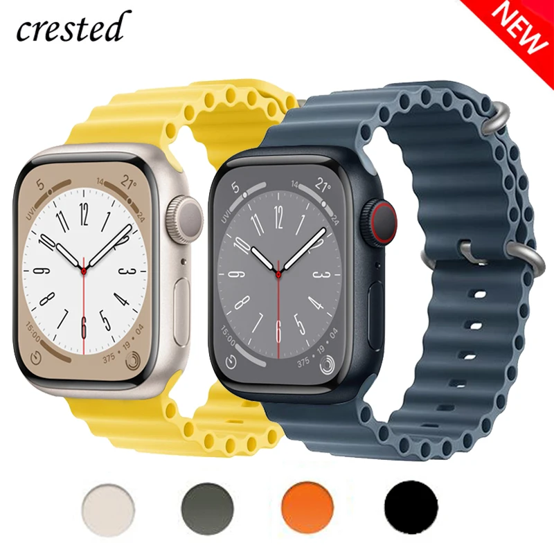 Силиконовый ремешок Ocean для Apple watch, силиконовый браслет для iWatch series se 8 Ultra 7 6 3, 49 мм 44 мм 40 мм 45 мм 41 мм 42 мм 38 мм 40 44 45 мм
Силиконовый ремешок Ocean для Apple watch, силиконовый браслет для iWatch series se 8 Ultra 7 6 3, 49 мм 44 мм 40 мм 45 мм 41 мм 42 мм 38 мм 40 44 45 мм