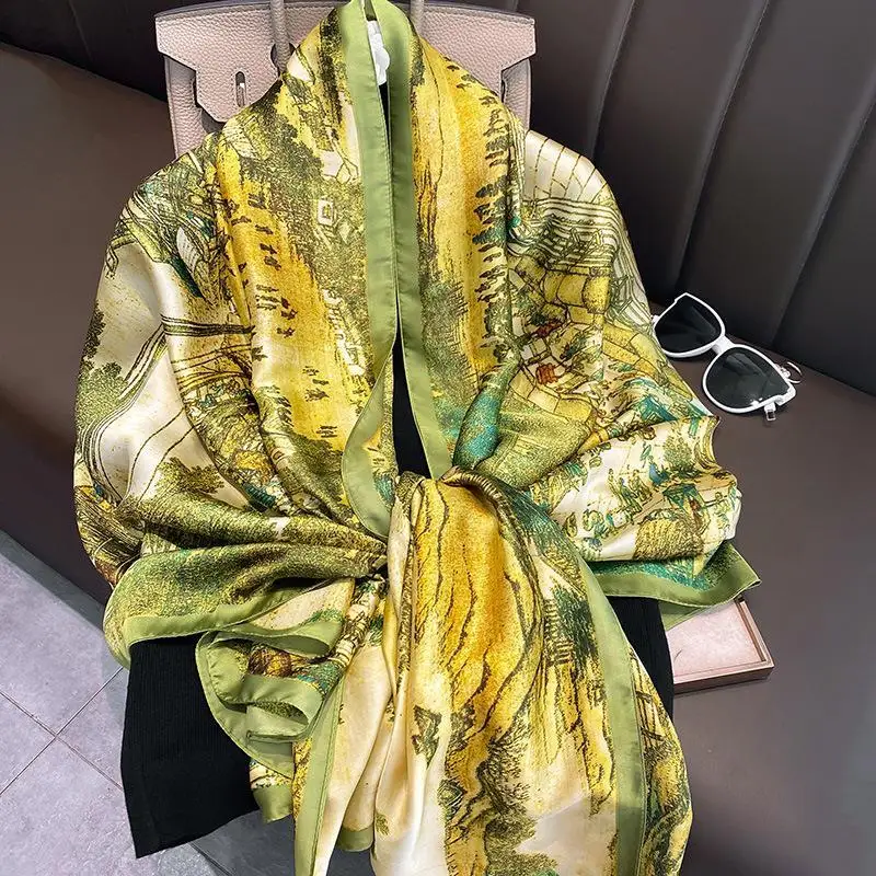 2022 Luxury branded designer novelty silk scarf, women's spring-summer shawls and stoles, soft long silk scarf,women's bandana
2022 Luxury branded designer novelty silk scarf, women's spring-summer shawls and stoles, soft long silk scarf,women's bandana
