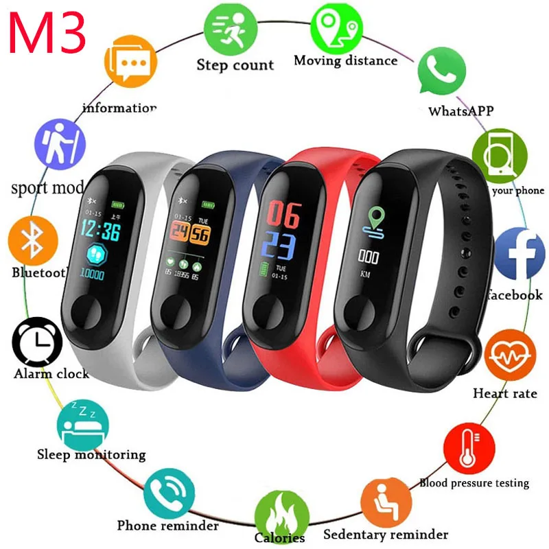 New M3 Plus Smartwatch Men Women sports fitness bracelet Pedometer heart rate health monitoring bracelets For Smartphones Xiaomi
New M3 Plus Smartwatch Men Women sports fitness bracelet Pedometer heart rate health monitoring bracelets For Smartphones Xiaomi