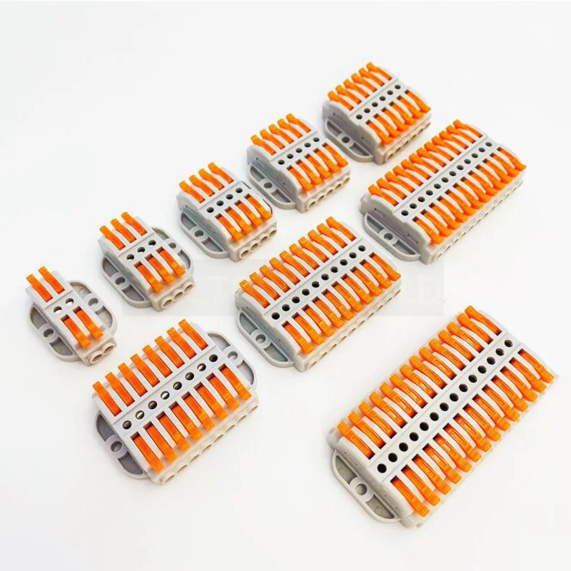 5/10PCS Quick Compact Wire Connectors 2/3/4/5/6/8/10 Pin Conductor Push-in Butt Cable Wiring Terminal Block M3 Screw Fixing
5/10PCS Quick Compact Wire Connectors 2/3/4/5/6/8/10 Pin Conductor Push-in Butt Cable Wiring Terminal Block M3 Screw Fixing