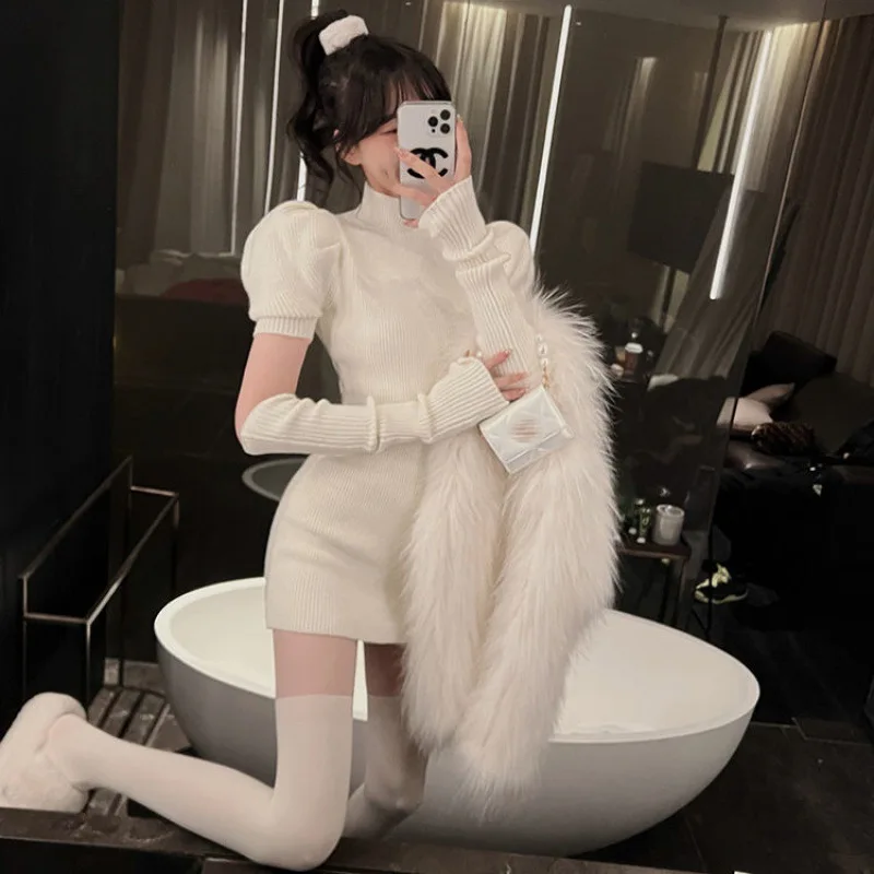 2022 Spring Knitted Dress Party Sexy Slim Casual Y2k Mini Dress Sweater Women Design Long Sleeve Elegant One Piece Dress Korean
2022 Spring Knitted Dress Party Sexy Slim Casual Y2k Mini Dress Sweater Women Design Long Sleeve Elegant One Piece Dress Korean
