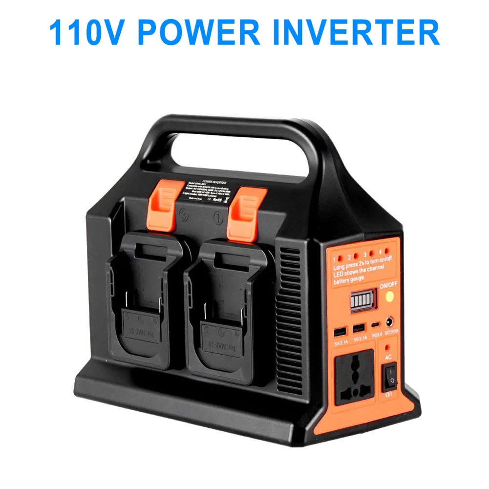 300W 4 Dual Pure Sine Wave Lithium Battery Inverter For Milwaukee 14.4v-18V Power Converter 50-60HZ Overload Protection 110/220V
300W 4 Dual Pure Sine Wave Lithium Battery Inverter For Milwaukee 14.4v-18V Power Converter 50-60HZ Overload Protection 110/220V