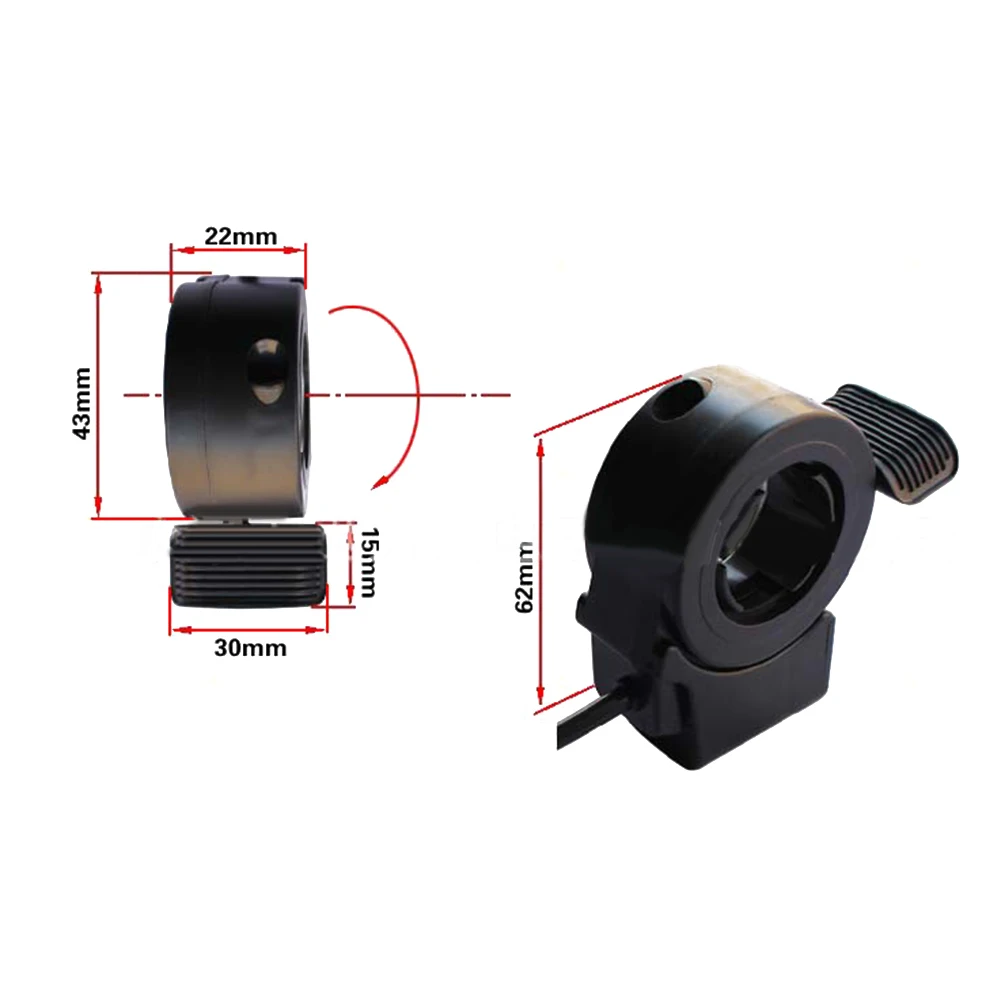 Electric Bicycle Thumb Throttle 5 Pins Bicycle Left Right High Quality Speed Control Signal Universal -20°C~ 60°C
Electric Bicycle Thumb Throttle 5 Pins Bicycle Left Right High Quality Speed Control Signal Universal -20°C~ 60°C