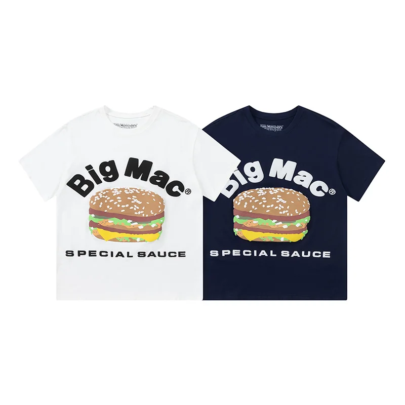 CPFM x Cacus Jack x McDonalds Summer MEN Women T-shirt Hamburger 3D Foam Printing Pure Cotton Oversize Tees 1:1 Best Quality
CPFM x Cacus Jack x McDonalds Summer MEN Women T-shirt Hamburger 3D Foam Printing Pure Cotton Oversize Tees 1:1 Best Quality