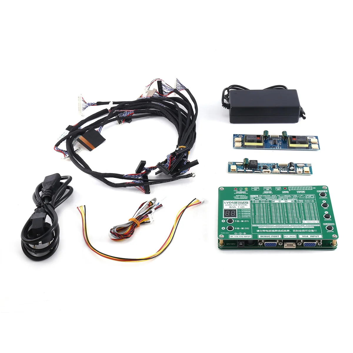 Laptop LCD/LED Test Screen Tester+ 14PCS Lvds Cables + Inverter Tool Kit Panel EU Plug
Laptop LCD/LED Test Screen Tester+ 14PCS Lvds Cables + Inverter Tool Kit Panel EU Plug