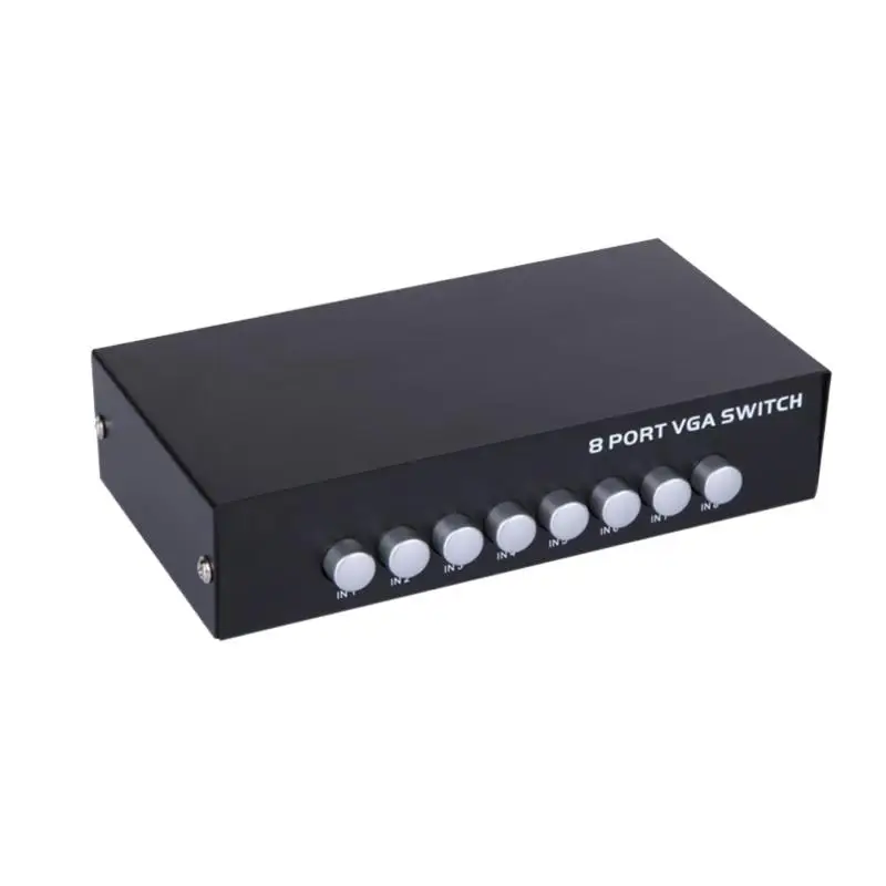 VGA switcher into 1 out of 8 widescreen hd arbitrary switching eight host 1 monitors
VGA switcher into 1 out of 8 widescreen hd arbitrary switching eight host 1 monitors