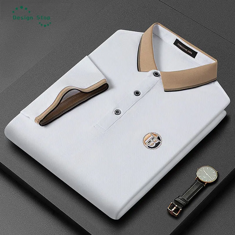 Smart Casual Men's Polo T-shirt Male Embroidered Korean Style Fashion Tops Tee
Smart Casual Men's Polo T-shirt Male Embroidered Korean Style Fashion Tops Tee
