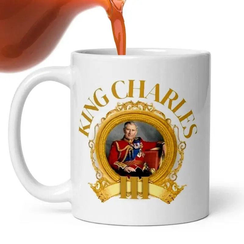 King Charles III Coronation Mug Ceramic King Charles III Milk Cup With Handle Portable Great Britain King Crowning Memorial Gift
King Charles III Coronation Mug Ceramic King Charles III Milk Cup With Handle Portable Great Britain King Crowning Memorial Gift