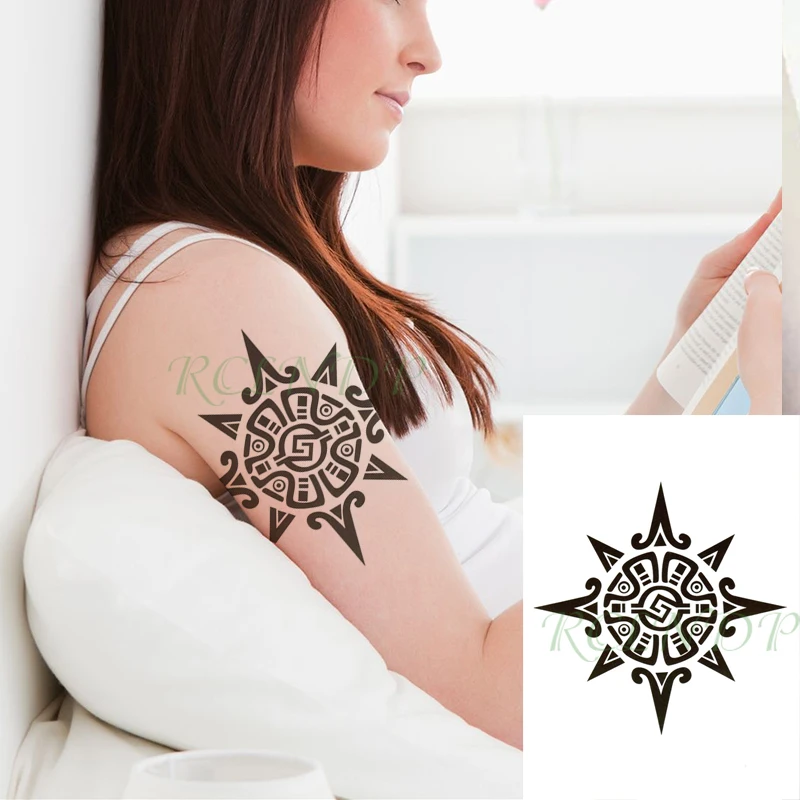 Waterproof Temporary Tattoo Sticker Totem Triangle Geometric Patterns Fake Tatto Flash Tatoo Back Leg Art for Women Men
Waterproof Temporary Tattoo Sticker Totem Triangle Geometric Patterns Fake Tatto Flash Tatoo Back Leg Art for Women Men