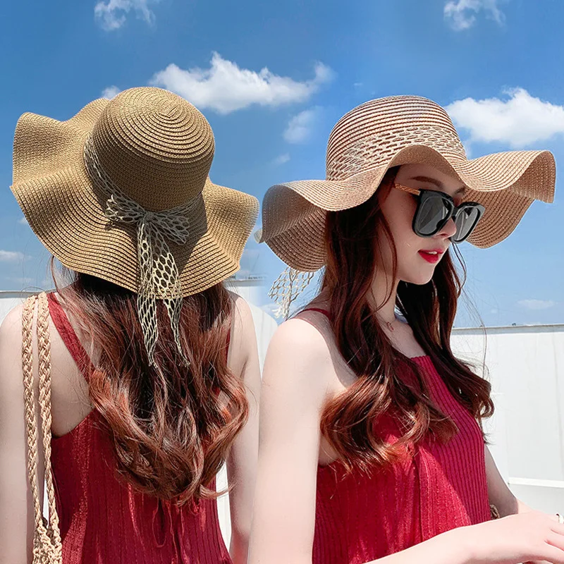 New Straw Hat For Women Foldable Wide Brim Floppy Girls Sun Hat Beach Women Summer Hat Lady Cap Ribbon Travel Cap Women Hat
New Straw Hat For Women Foldable Wide Brim Floppy Girls Sun Hat Beach Women Summer Hat Lady Cap Ribbon Travel Cap Women Hat