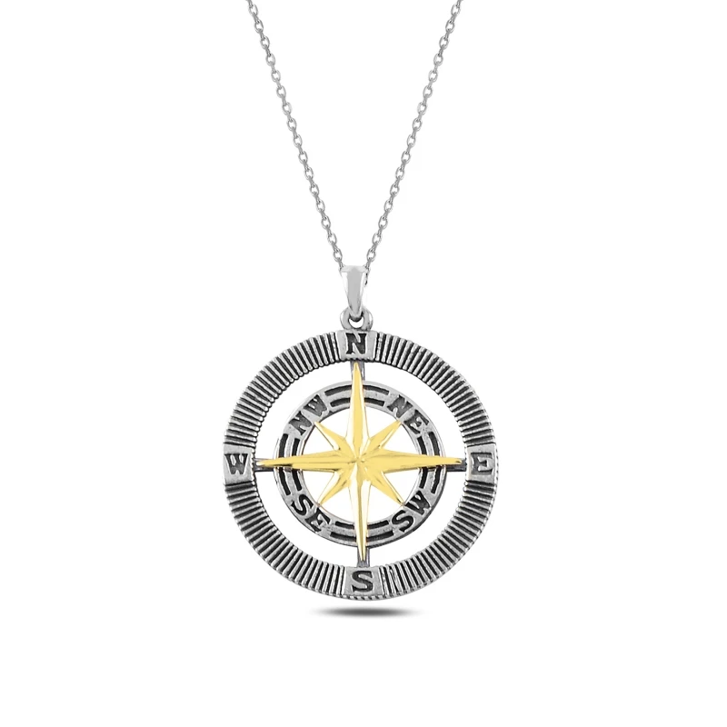 Silver 925 Sterling Compass Necklace
Silver 925 Sterling Compass Necklace