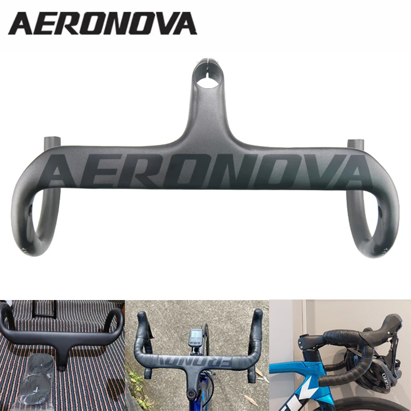AERONOVA Integrated Carbon Road Handlebar 28.6mm Cycling Bicycle handlebar UD Matte 90/100/110/120mm Bike accessories
AERONOVA Integrated Carbon Road Handlebar 28.6mm Cycling Bicycle handlebar UD Matte 90/100/110/120mm Bike accessories