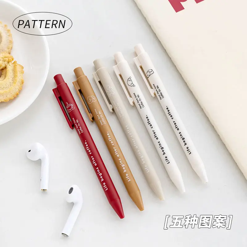 M&G Retractable Gel Pen 0.5mm Dessert Series Gel Pen Stationery for School Supplies Kawaii Black Press Pen 2/5PCS
M&G Retractable Gel Pen 0.5mm Dessert Series Gel Pen Stationery for School Supplies Kawaii Black Press Pen 2/5PCS
