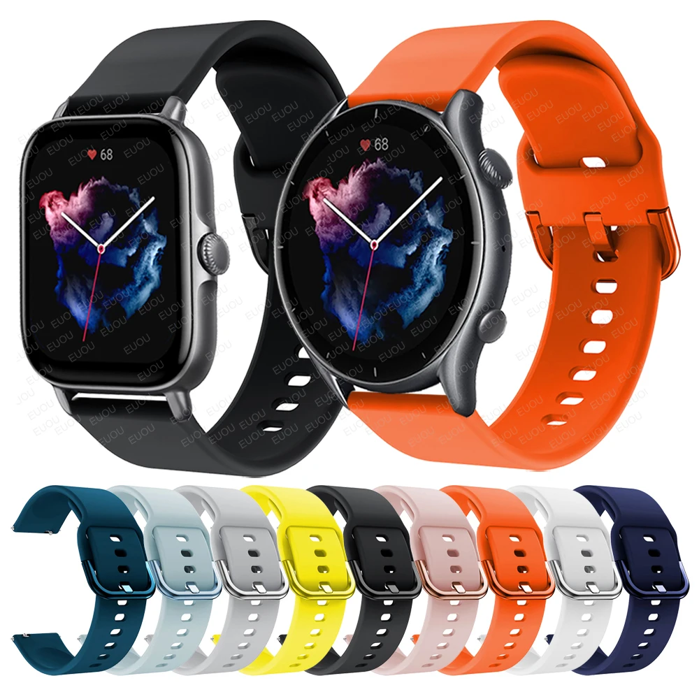 Ремешок силиконовый для часов Amazfit GTR 3 Pro / GTS 3, сменный Браслет для Amazfit Bip GTS 2 2e GTR 42 мм
Ремешок силиконовый для часов Amazfit GTR 3 Pro / GTS 3, сменный Браслет для Amazfit Bip GTS 2 2e GTR 42 мм